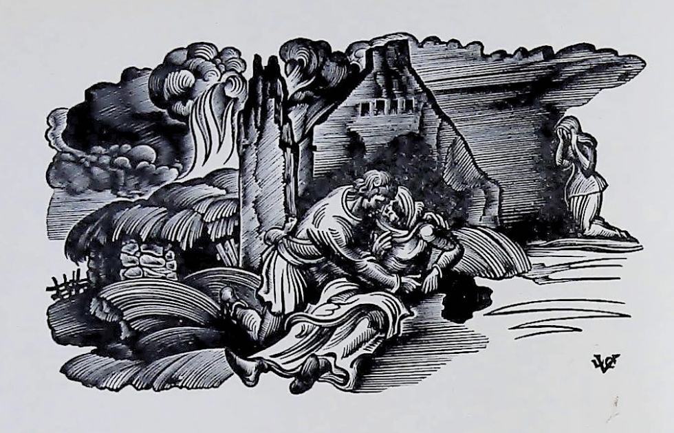 Geoffroy retrouve sa mère mourante après l'attaque des gens d'Escos, au Maurevand