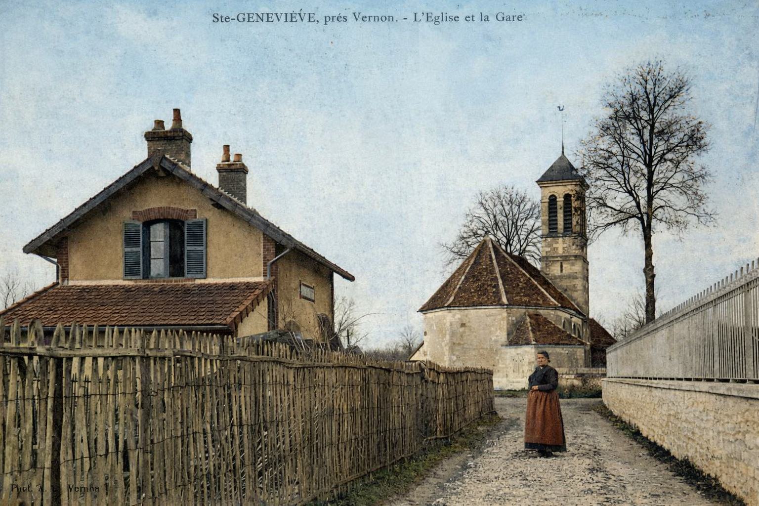 Sainte-Geneviève-les-Gasny - Gare - début XXs