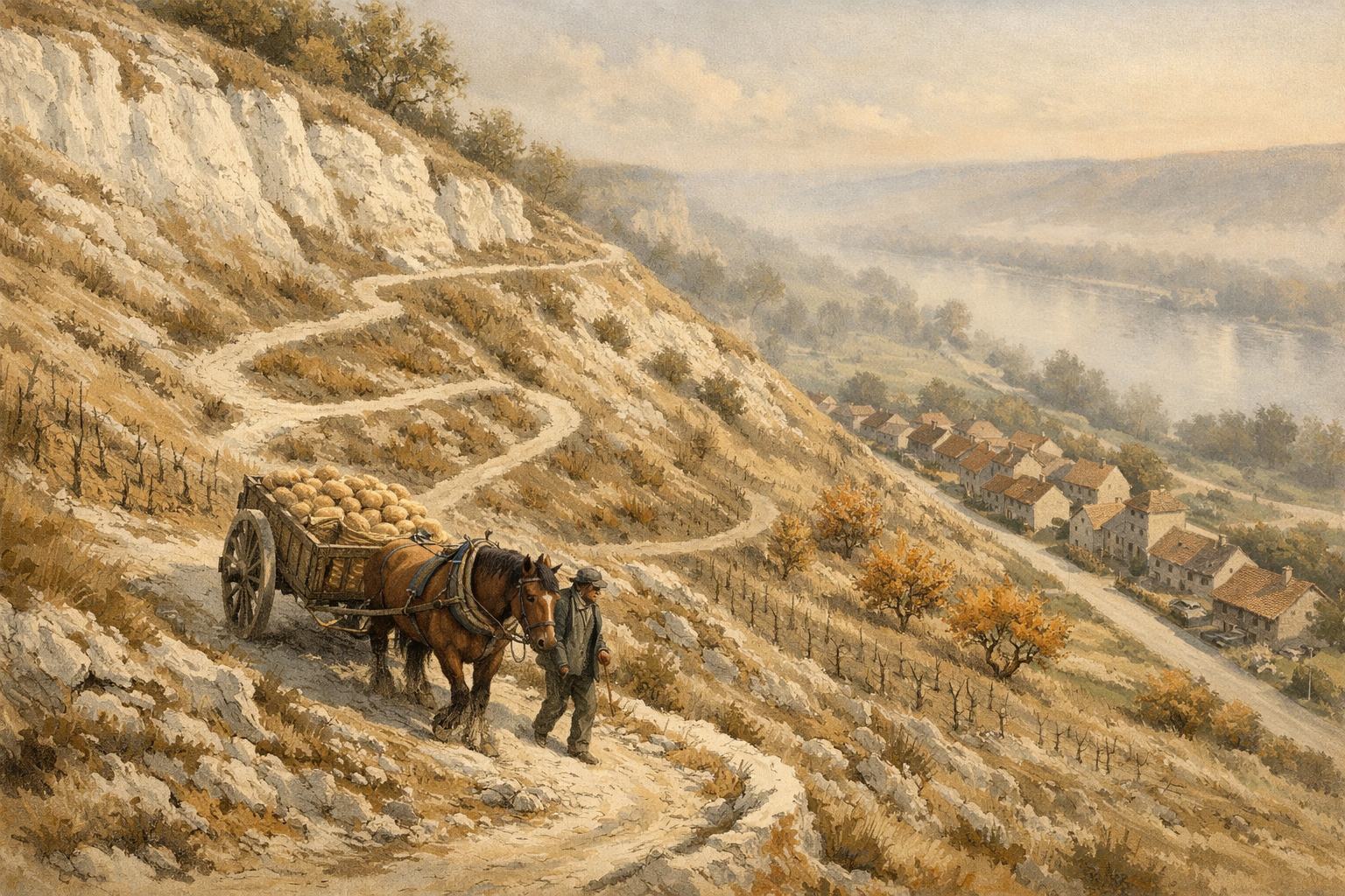 Le nouveau chemin vicinal n°3 entre Gommecourt et Clachaloze, percé en 1892-1893