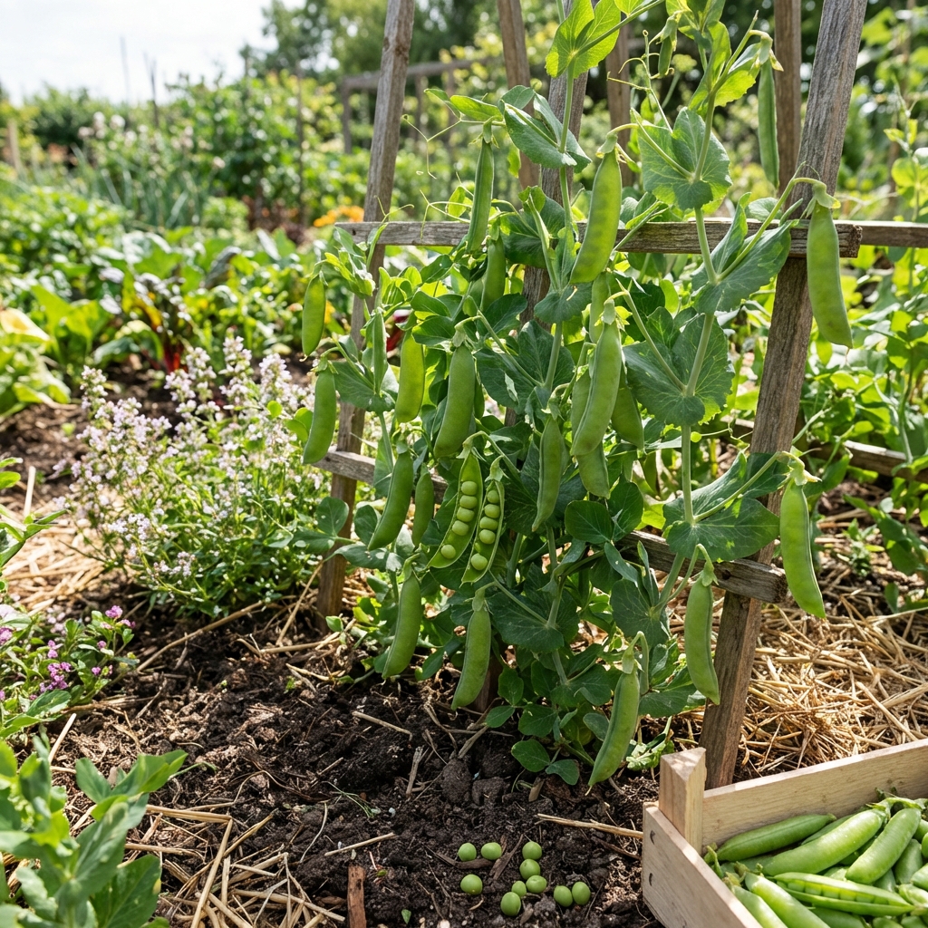 Culture des petits pois'