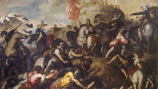 Le siège de Chartres peint par Alessandro Varotari en 1618