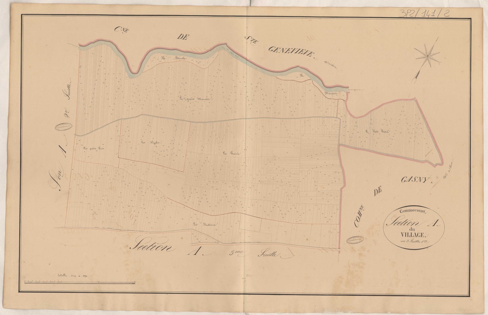 Section A du Village, 1re feuille