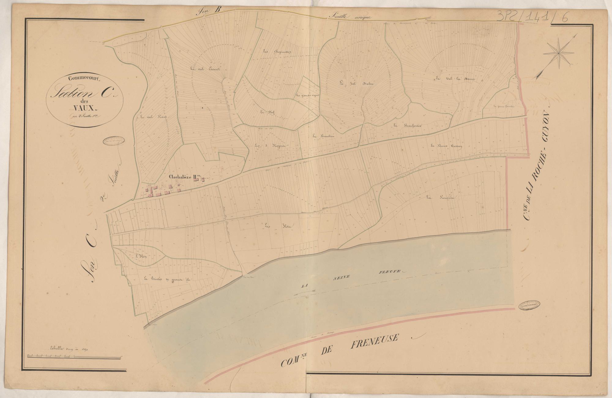 Section C des Vaux 1re feuille