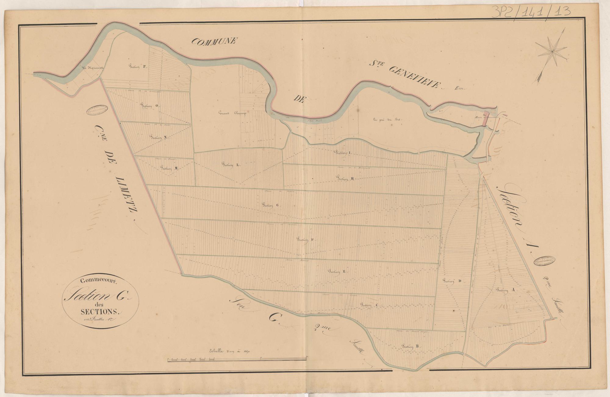 Section G des Sections, cadastre 1830