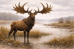 Le mégacéros sur le plateau du Vexin