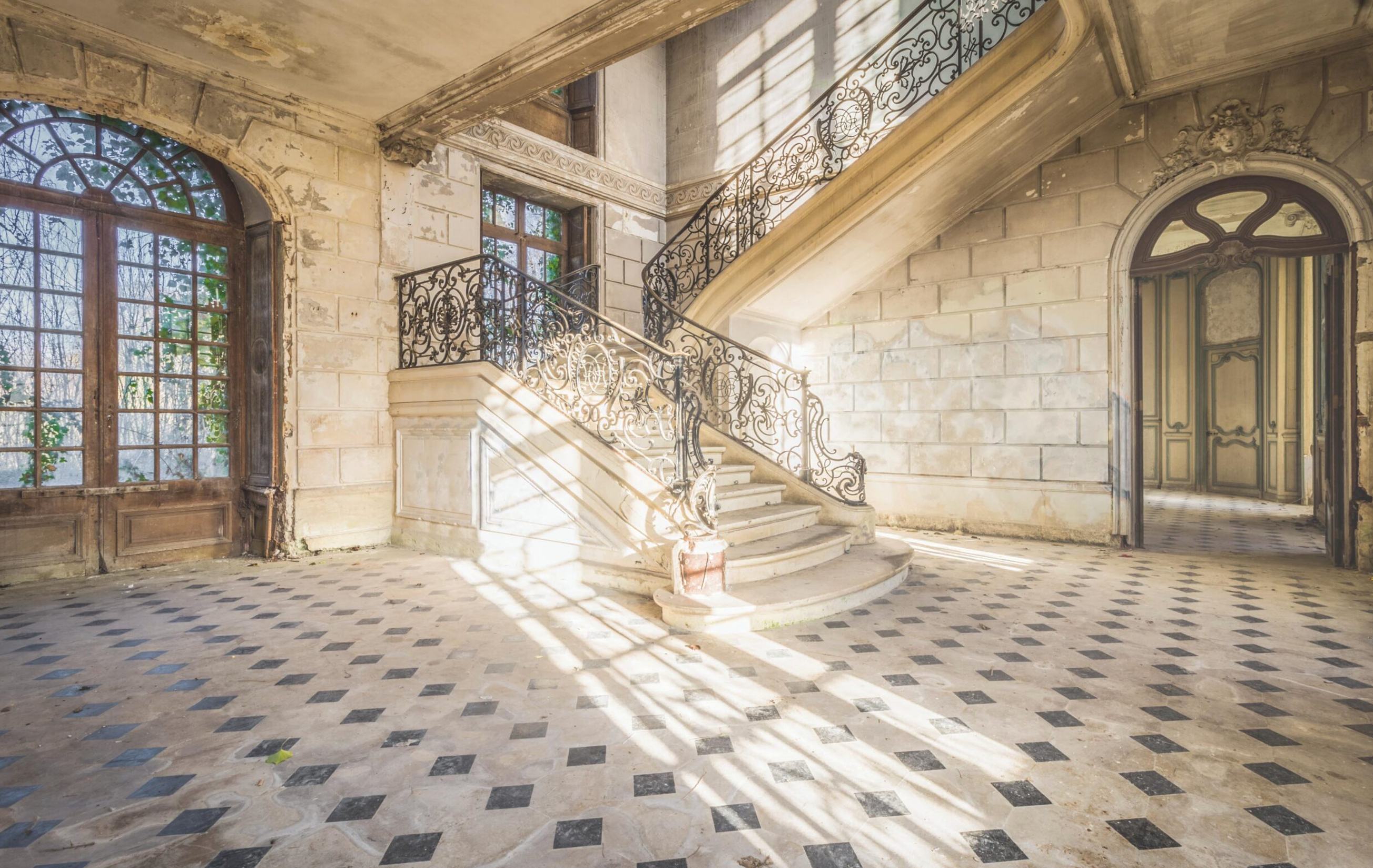 Le chateau de Cahaignes - intérieur.