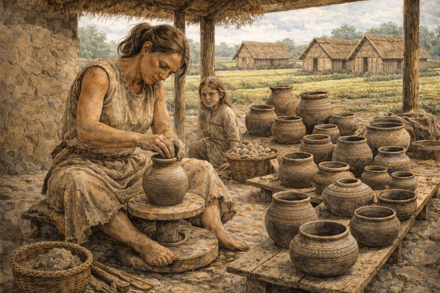 Potière néolithique