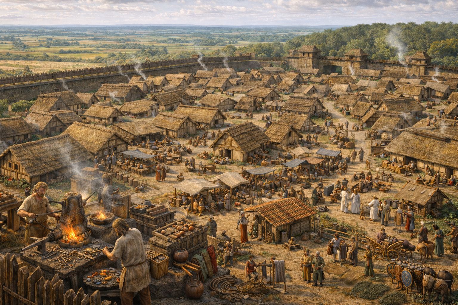 Oppidum gaulois d'Épiais-Rhûs, vers -100