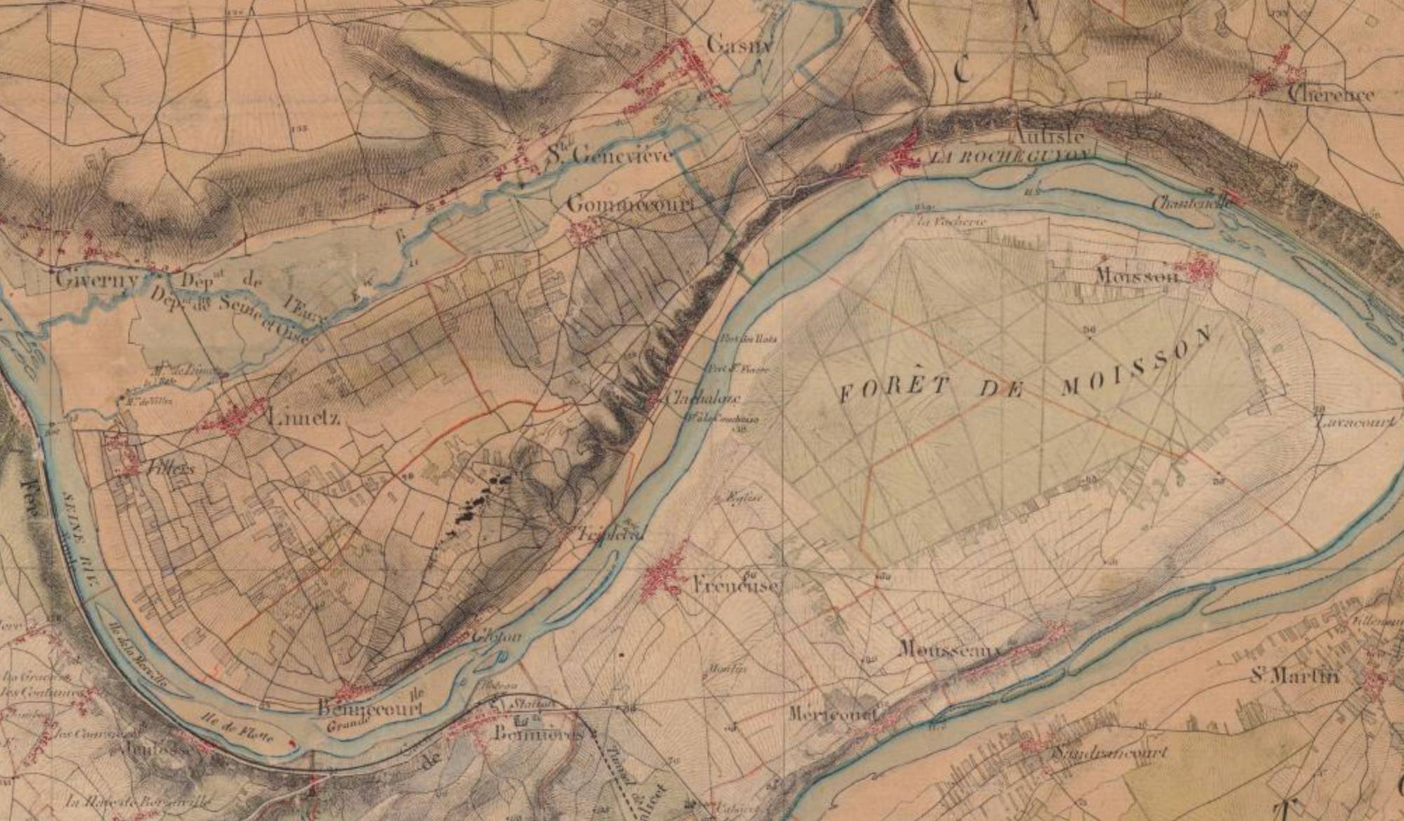 carte-de-letat-major-Gommecourt-1820-1866