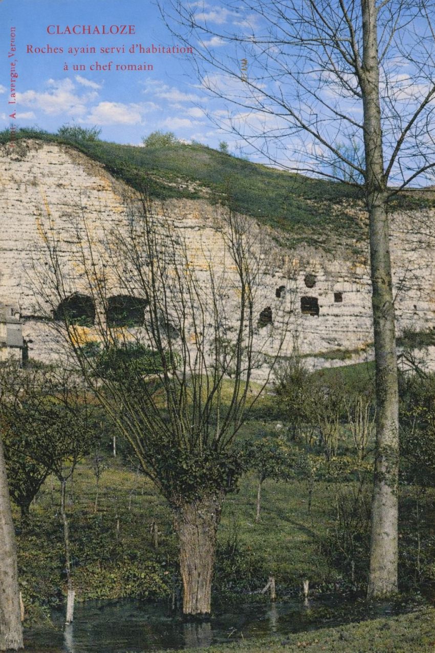 CPA-Clachaloze-Grottes-ayant-servi-dhabitat-chef-romain-colorise