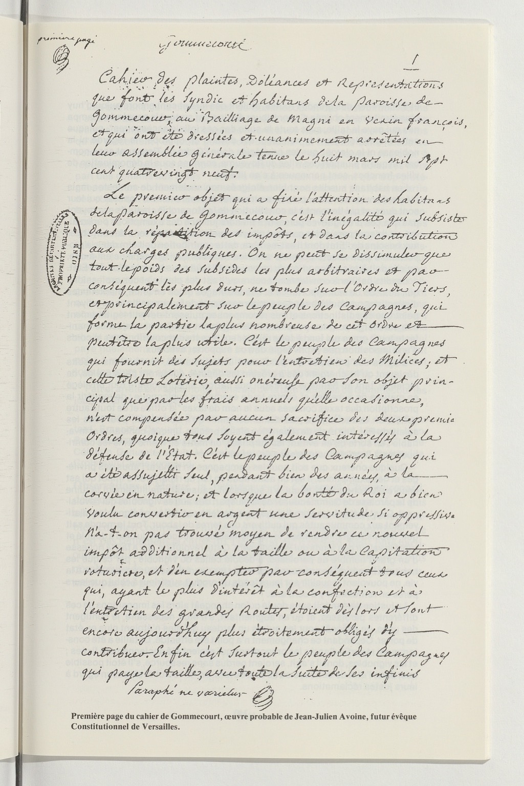 Gommecourt et la période révolutionnaire (1789–1793)