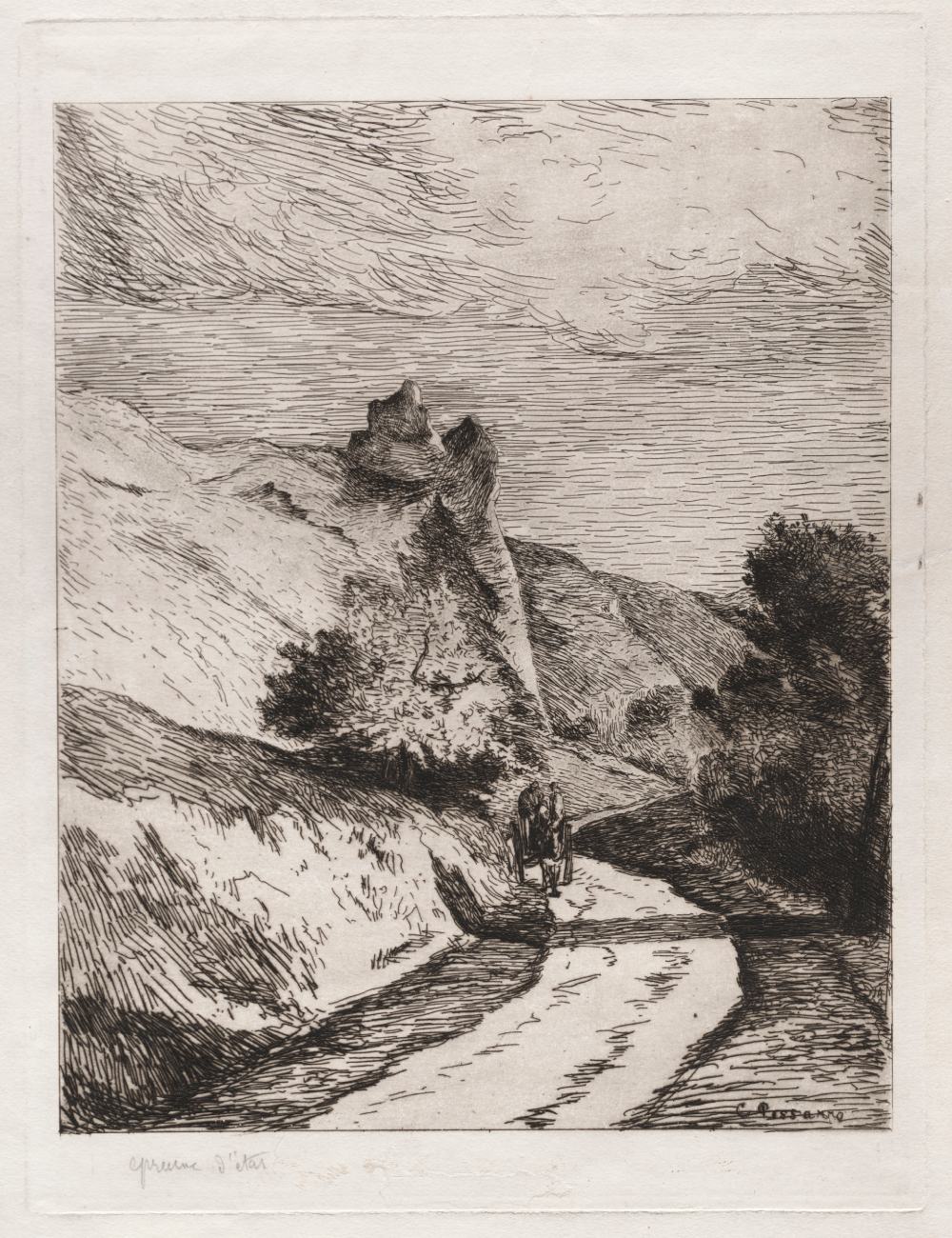 Pissaro-La-pierre-fourche%CC%81e-1866